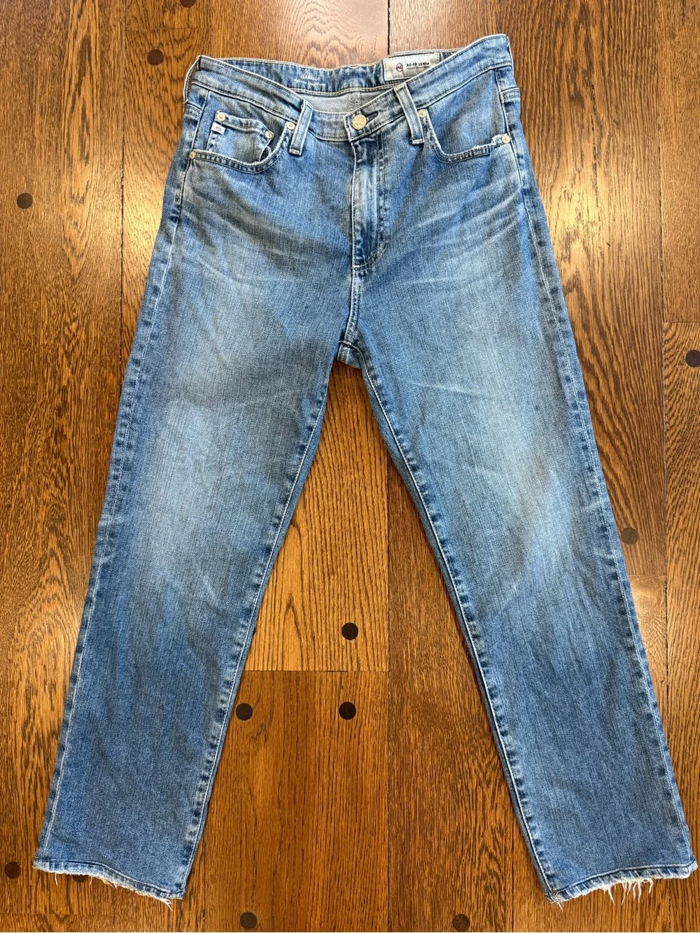 AG Isabelle High Rise Straight Crop Jeans Size 29